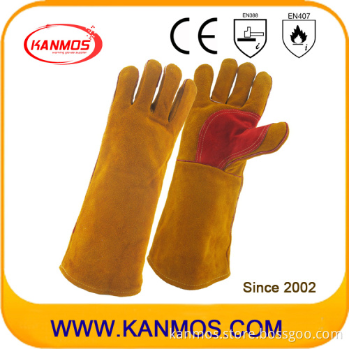Industrial Safety Cowhide Split Leather Welding Work Gloves (11116)